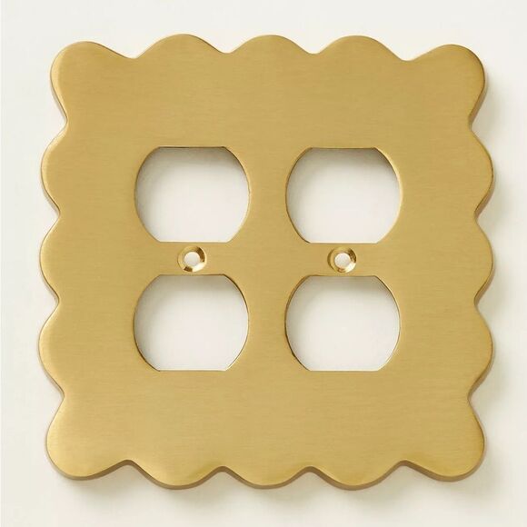 Anthropologie Wiggle Switch Plate- Double Outlet - Picture 1 of 2